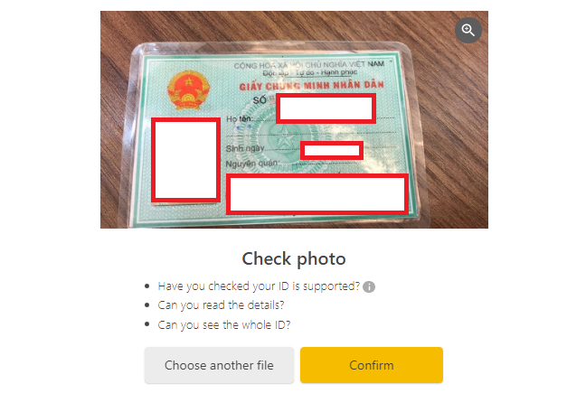 xác minh danh tính binance