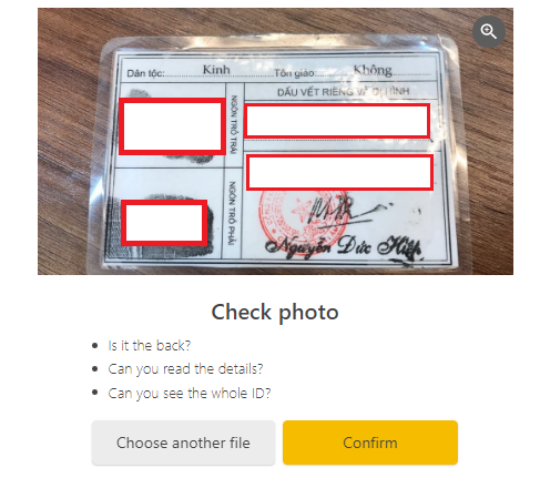 xác minh cmnd sàn binance