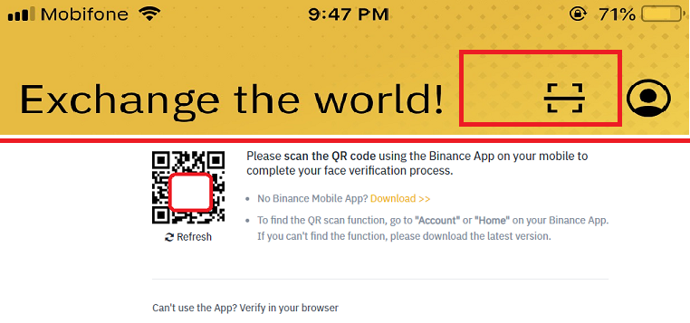 xác minh sàn binance