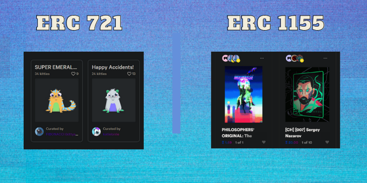 erc 721 and erc 1155